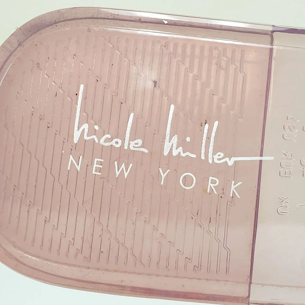 Nicole Miller Womens Pink Jelly Cherrie Sandals Size 9 - Picture 5 of 8